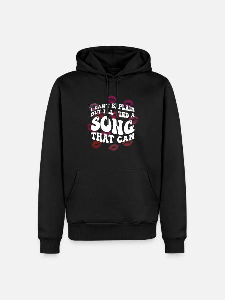 Coquette Aesthetic Downtown - Men’s Premium Organic Hoodie - black