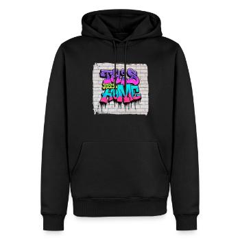Zombiecore Aesthetic - Männer Premium Bio Hoodie - Schwarz - Vorne - Nico (187cm)