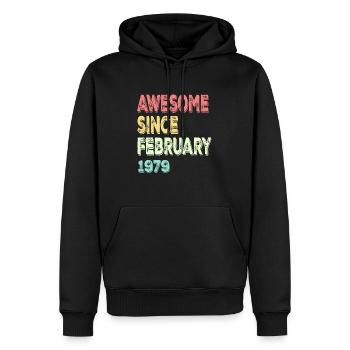 Großartig seit März 1979 - Männer Premium Bio Hoodie - Schwarz - Vorne - Nico (187cm)
