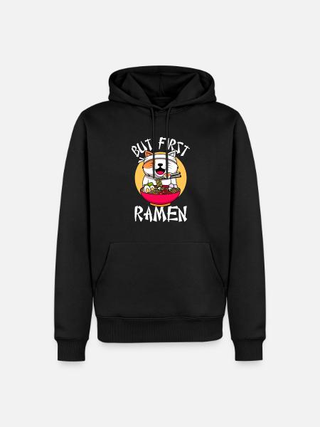 Mais d’abord Ramen - Sweat à capuche Premium bio Homme - noir