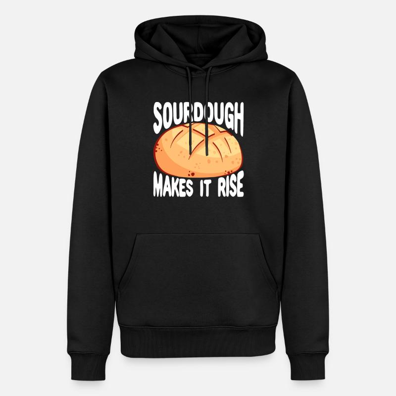 Lustiger Brotbacken-Bäcker - Männer Premium Bio Hoodie - Schwarz