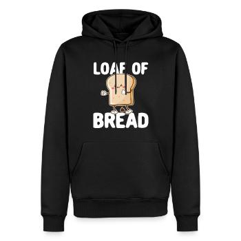 Lustiger Brotbacken-Bäcker - Männer Premium Bio Hoodie - Schwarz - Vorne - Nico (187cm)
