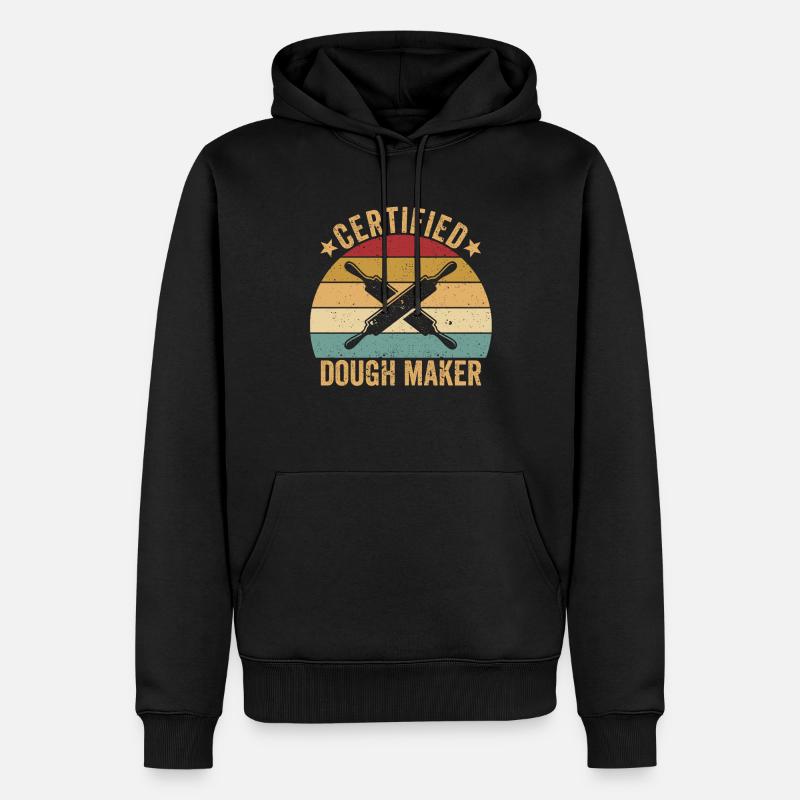 Drôle de boulanger - Sweat à capuche Premium bio Homme - noir