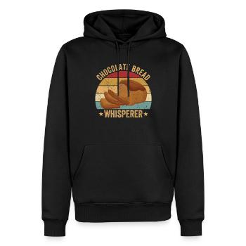 Funny bread baker - Men’s Premium Organic Hoodie - black - Front - Nico (187cm)