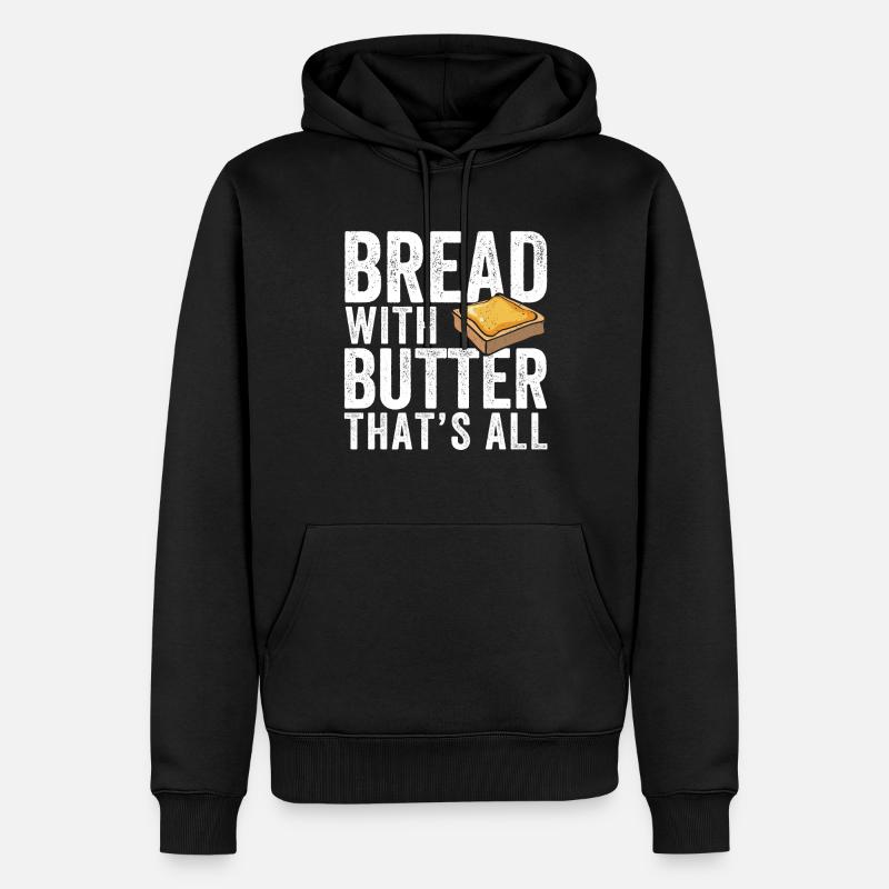Lustiger Brotbacken-Bäcker - Männer Premium Bio Hoodie - Schwarz
