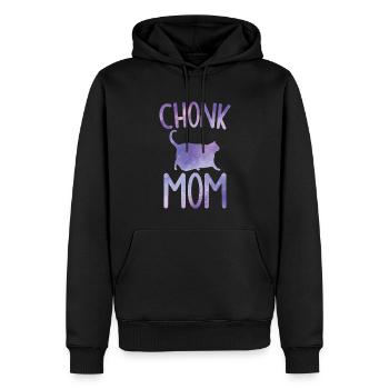 Chonk Meme Cat Chonk Mama - Sweat à capuche Premium bio Homme - noir - Devant - Nico (187cm)