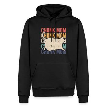 Chonk Meme Katze Chonk Mama - Männer Premium Bio Hoodie - Schwarz - Vorne - Nico (187cm)