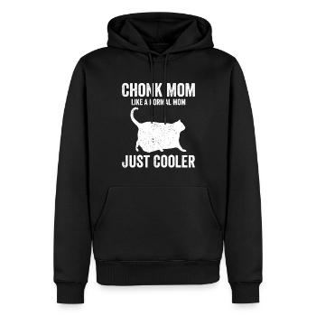 Chonk Meme Katze - Männer Premium Bio Hoodie - Schwarz - Vorne - Nico (187cm)