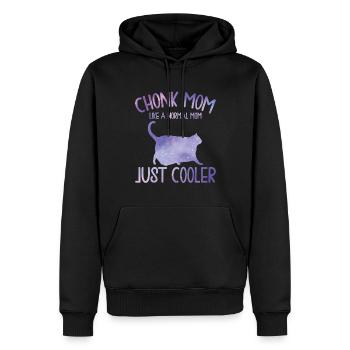 Chonk Meme Katze - Männer Premium Bio Hoodie - Schwarz - Vorne - Nico (187cm)