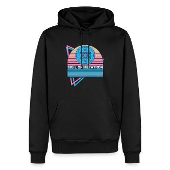 Seal of Metatron Archangel Seal Retro - Men’s Premium Organic Hoodie - black - Front - Nico (187cm)