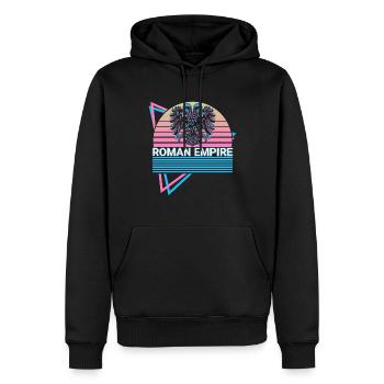 Römisches Reich Mittelalterliche Heraldik Retro - Männer Premium Bio Hoodie - Schwarz - Vorne - Nico (187cm)