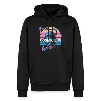 Symbol für die kosmische Eiererzeugung World Egg R - Männer Premium Bio Hoodie - Schwarz - Vorne - Nico (187cm)