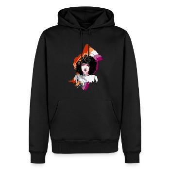 Afro Girl Gay Lesbian Flag Black History Melanin B - Sweat à capuche Premium bio Homme - noir - Devant - Nico (187cm)