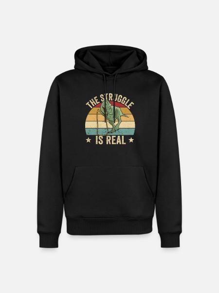 Lustiges Springseil Springseil springen Der Kampf - Männer Premium Bio Hoodie - Schwarz