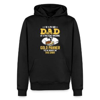 Drôles de panneurs d’or chercheurs d’or chercheurs d’or excavatrices - Sweat à capuche Premium bio Homme - noir - Devant - Nico (187cm)