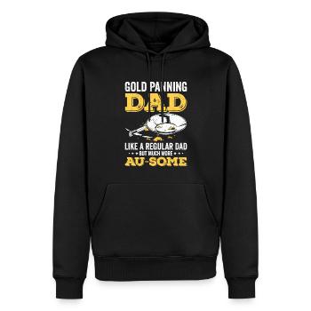 Drôles de panneurs d’or chercheurs d’or chercheurs d’or excavatrices - Sweat à capuche Premium bio Homme - noir - Devant - Nico (187cm)