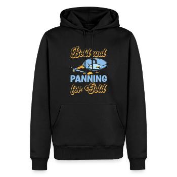 Lustiges Goldwaschen Goldsucher kühn und schwenken - Männer Premium Bio Hoodie - Schwarz - Vorne - Nico (187cm)