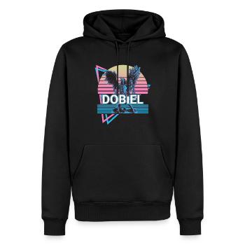 Dobiel Schutzengel Altes Persien Retro - Männer Premium Bio Hoodie - Schwarz - Vorne - Nico (187cm)