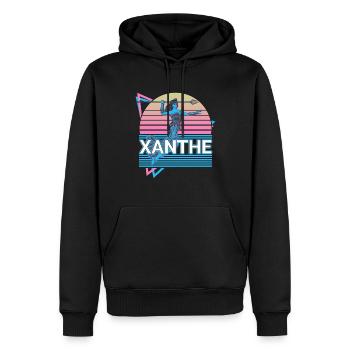 Déesse Xanthe Mythologie grecque antique - Sweat à capuche Premium bio Homme - noir - Devant - Nico (187cm)