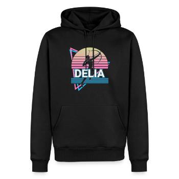 Delia Göttin Antike Griechisch Griechische Mytholo - Männer Premium Bio Hoodie - Schwarz - Vorne - Nico (187cm)