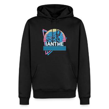 Ianthe Déesse Mythologie grecque antique - Sweat à capuche Premium bio Homme - noir - Devant - Nico (187cm)