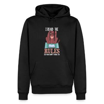 Witziges Spieleabend Brettspiel Design - Männer Premium Bio Hoodie - Schwarz - Vorne - Nico (187cm)
