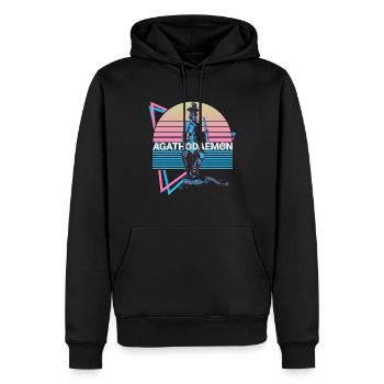 Agathodaemon Griechischer Gott Antike griechische - Männer Premium Bio Hoodie - Schwarz - Vorne - Nico (187cm)