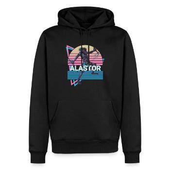 Alastor dieu grec Mythe grec antique - Sweat à capuche Premium bio Homme - noir - Devant - Nico (187cm)