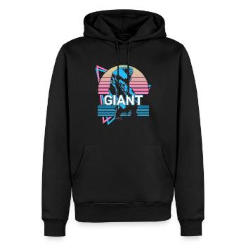 Créature mythique géante Mythe grec antique - Sweat à capuche Premium bio Homme - noir - Devant - Nico (187cm)