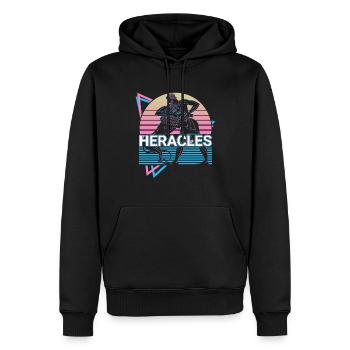 Herakles Herkules Antike griechische Mythologie Re - Männer Premium Bio Hoodie - Schwarz - Vorne - Nico (187cm)
