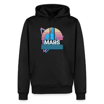Mars God War Mythologie romaine antique Rétro - Sweat à capuche Premium bio Homme - noir - Devant - Nico (187cm)