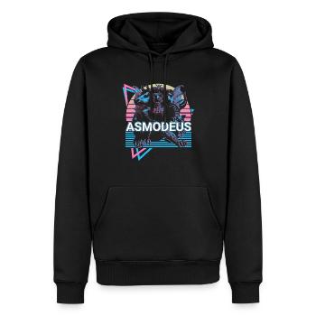 Asmodée Prince des Démons Mythologie juive Heb - Sweat à capuche Premium bio Homme - noir - Devant - Nico (187cm)