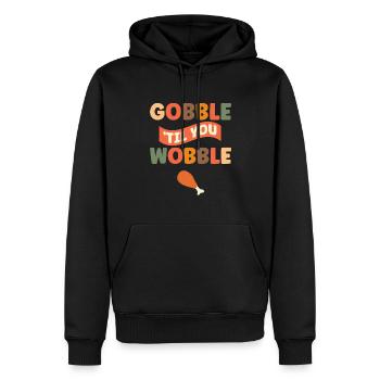 Gobble Til You Wobble Shirt Baby Outfit Toddler - Sweat à capuche Premium bio Homme - noir - Devant - Nico (187cm)