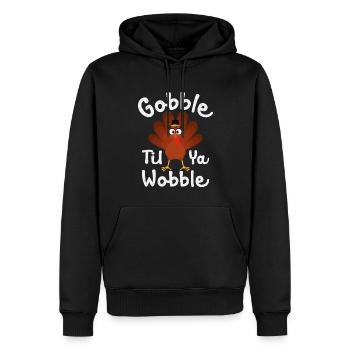 Gobble Til You Wobble Shirt Baby Outfit Toddler - Sweat à capuche Premium bio Homme - noir - Devant - Nico (187cm)