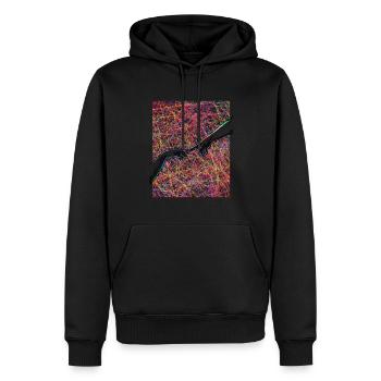 Art Academia Création Esthétique D’Adam - Sweat à capuche Premium bio Homme - noir - Devant - Nico (187cm)