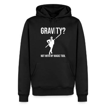 Fun Pole Vault Pole Vault Pole Vault - Men’s Premium Organic Hoodie - black - Front - Nico (187cm)