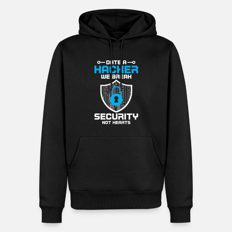 Cybersécurité Sécurité informatique Cybersécurité - Sweat à capuche Premium bio Homme - noir