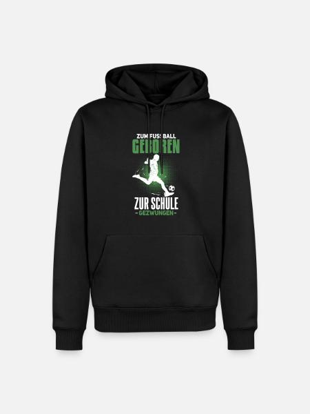 Cooles Fußballer Fußball Spruch Motiv - Männer Premium Bio Hoodie - Schwarz