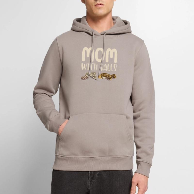 Drôle de boule Python Serpent Sweat à capuche Premium bio Homme