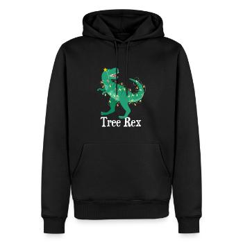 Motif de Noël amusant pour Noël - Sweat à capuche Premium bio Homme - noir - Devant - Nico (187cm)