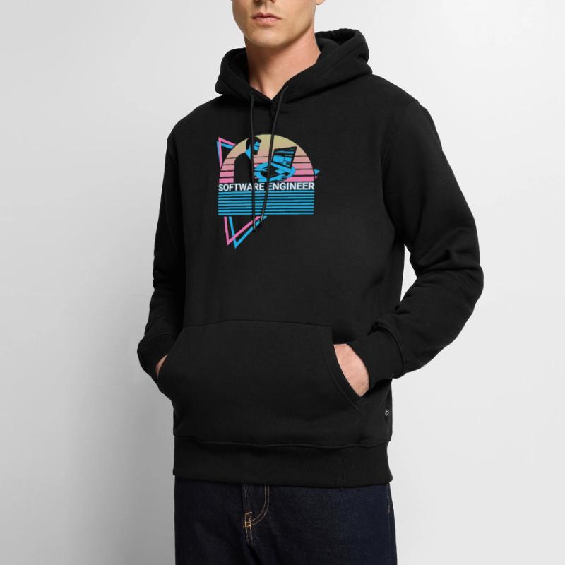 Software Engineer Software Engineering Retro Men’s Premium Organic Hoodie