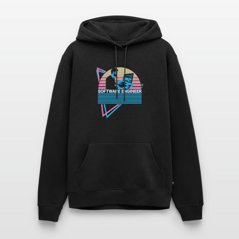Software Engineer Software Engineering Retro Men’s Premium Organic Hoodie