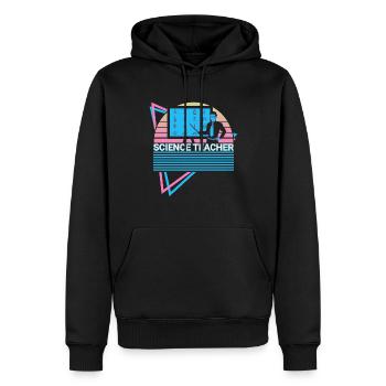 Lehrer für Naturwissenschaften Retro - Männer Premium Bio Hoodie - Schwarz - Vorne - Nico (187cm)