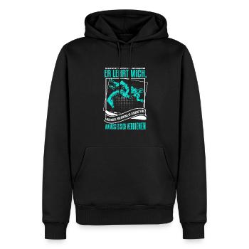 Motivierendes Ringer Sport Ringen Motiv - Männer Premium Bio Hoodie - Schwarz - Vorne - Nico (187cm)