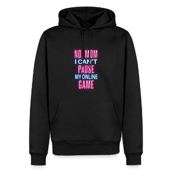Funny Gamer Gamer Saying Design - Men’s Premium Organic Hoodie - black - Front - Nico (187cm)