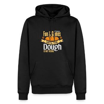 Cooles Brot backen Bäcker Spruch Motiv - Männer Premium Bio Hoodie - Schwarz - Vorne - Nico (187cm)