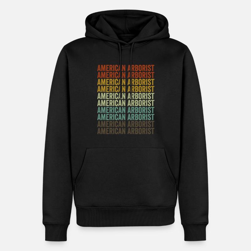 Amerikanischer Baumpfleger Baumpfleger Baumpfleger - Männer Premium Bio Hoodie - Schwarz