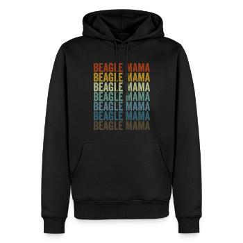 Beagle Mama Beagle Hund Beagle Mama Beagle Liebhab - Männer Premium Bio Hoodie - Schwarz - Vorne - Nico (187cm)