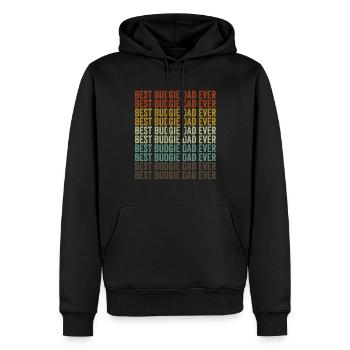 Meilleur père perruche de tous les temps Budgerigar Budgerigar G - Sweat à capuche Premium bio Homme - noir - Devant - Nico (187cm)