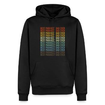 Meilleur père perruche de tous les temps Perruche Wellensi - Sweat à capuche Premium bio Homme - noir - Devant - Nico (187cm)